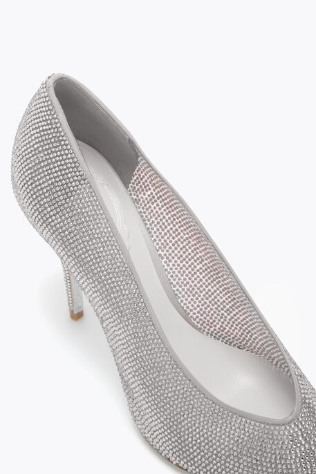 JINNY SILVER PUMP 100