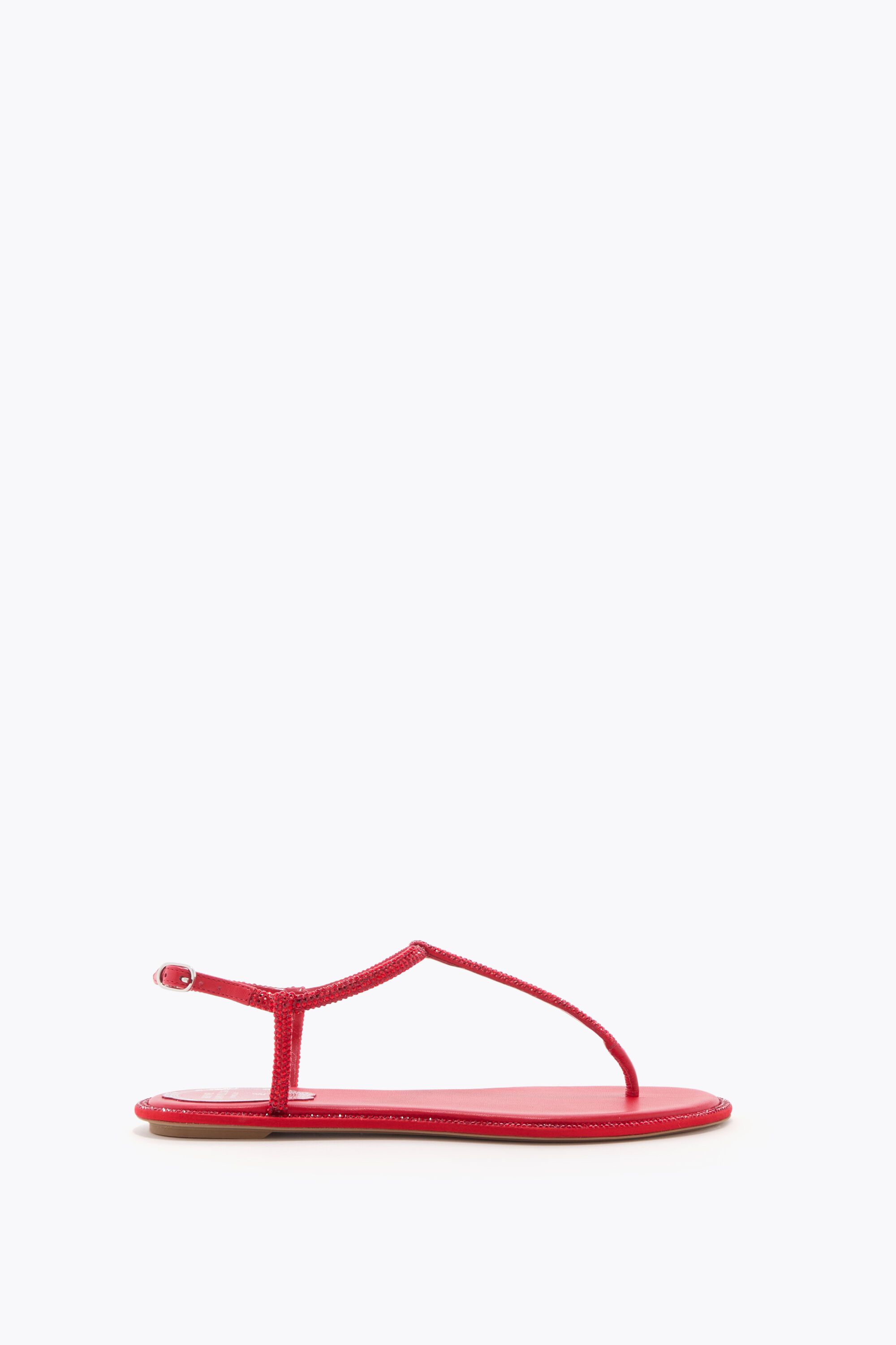 Jeweled DIANA CRYSTAL RED SANDAL 10 | Rene Caovilla®
