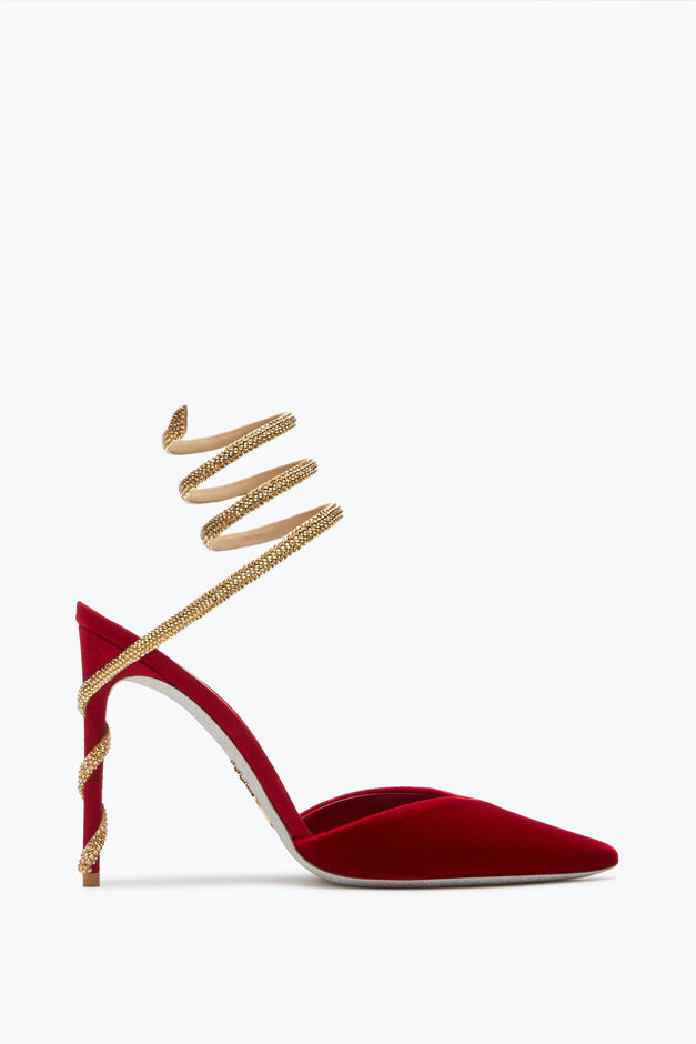 Margot Red And Gold Pump 105 Margot Red And Gold Pump 105