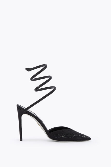 CLEO PUMP IN BLACK DAMASK 105