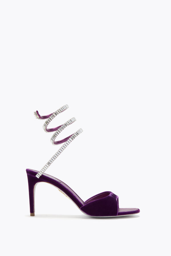 CLEO SPARK SANDAL IN PORPORA VELVET 80