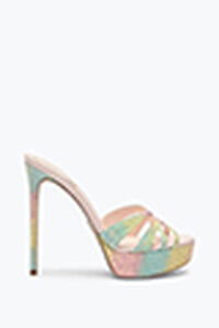 DANIA MULTICOLOR PLATFORM SLIDER SANDAL 130