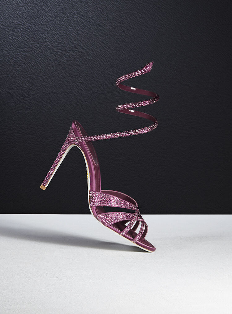 Jeweled DANIA AMETHIST SANDAL 105 | Rene Caovilla®