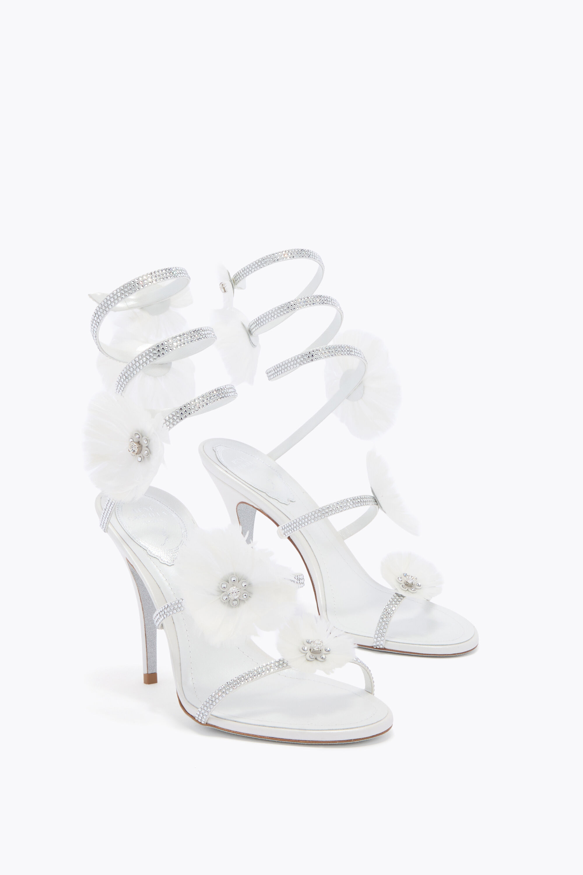 Jeweled sandals with crystals and gems | René Caovilla®