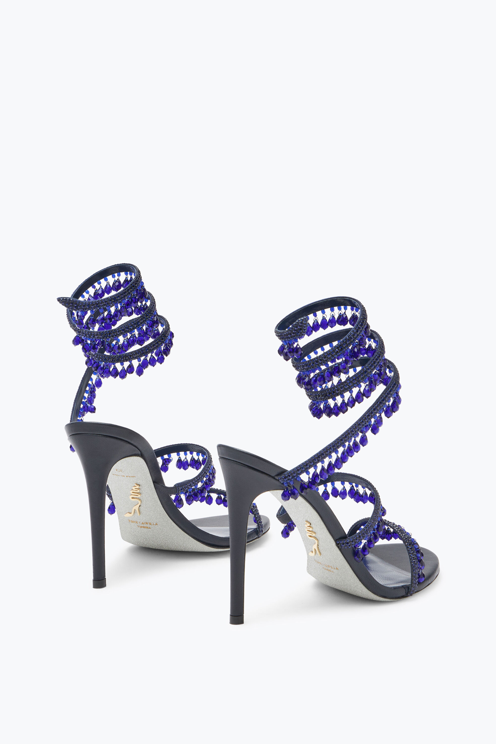 【関税込み】RENE CAOVILLA Chandelier' sandals Jeweled CHANDELIER SILVER SANDAL 105 | Rene Caovilla®