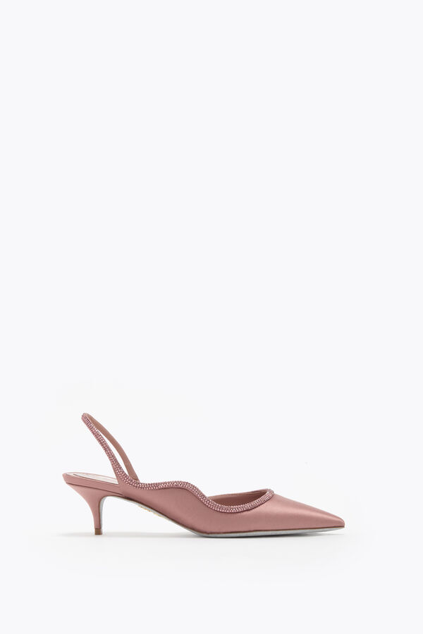 ONDA SLINGBACK BLUSH SATIN/BLUSH ROSE STRASS SLINGBACK