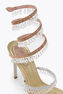 CHANDELIER GOLD SATIN/ROSE GOLD-MULTI STRASS SANDAL