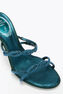 BRAID GREEN SATIN/METALLIC BLUE STRASS SANDAL