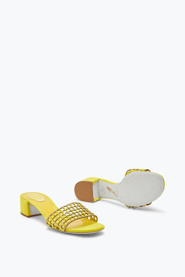 Ginger Yellow Slider Sandal 40