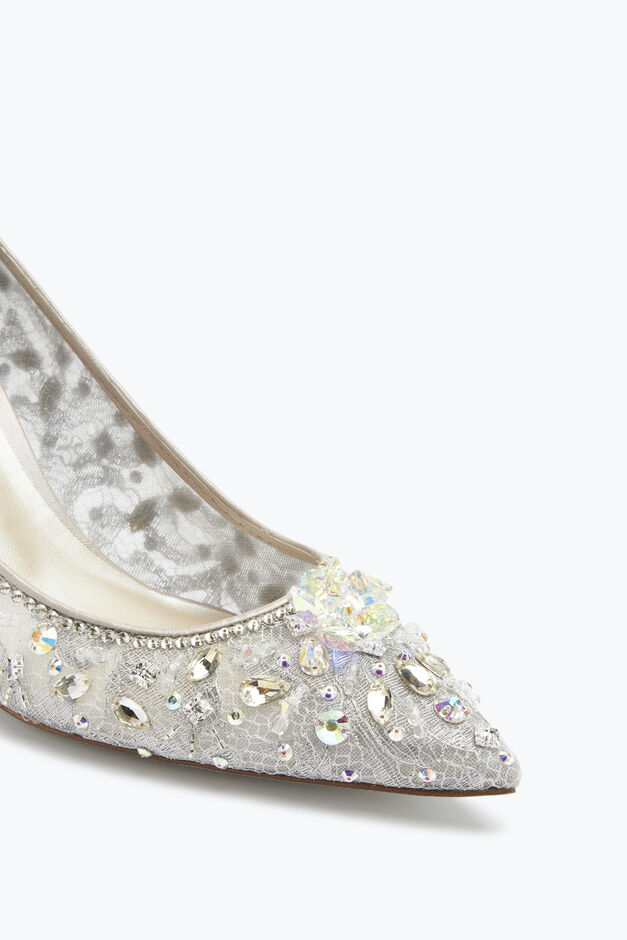 Grey Pointed Pumps Cinderella 75 Grey Pointed Pumps Cinderella 75