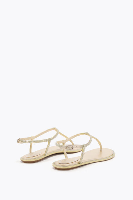 DIANA LEMON YELLOW SANDAL WITH CRYSTALS 10