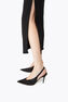 JINNY BLACK NET-TULLE/JET STRASS SLINGBACK