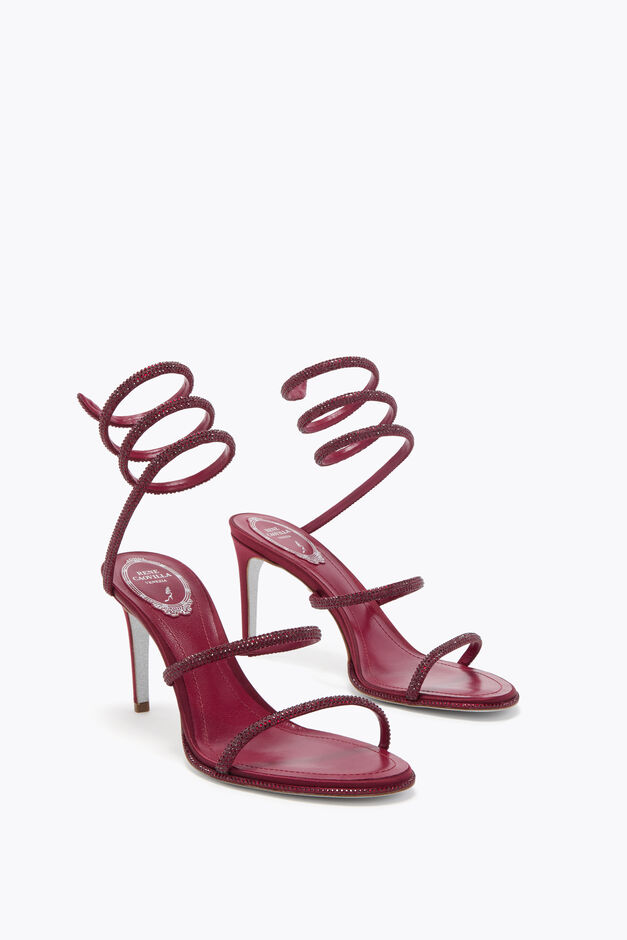 CLEO BURGUNDY SANDAL 80