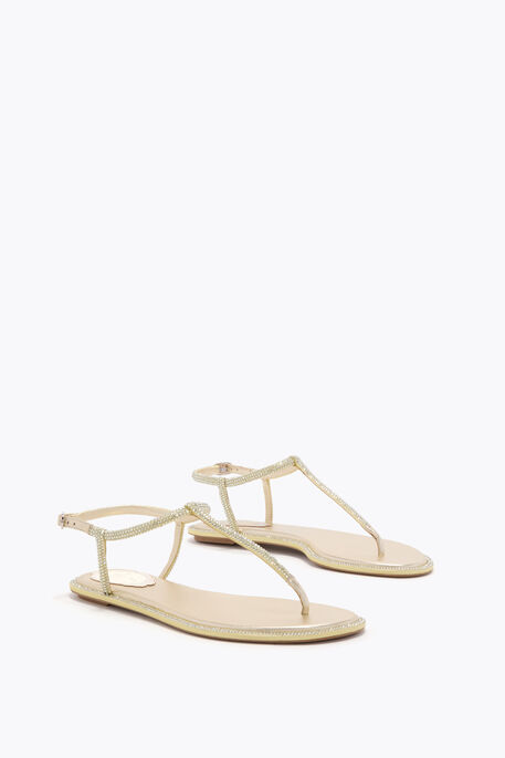 DIANA LEMON YELLOW SANDAL WITH CRYSTALS 10