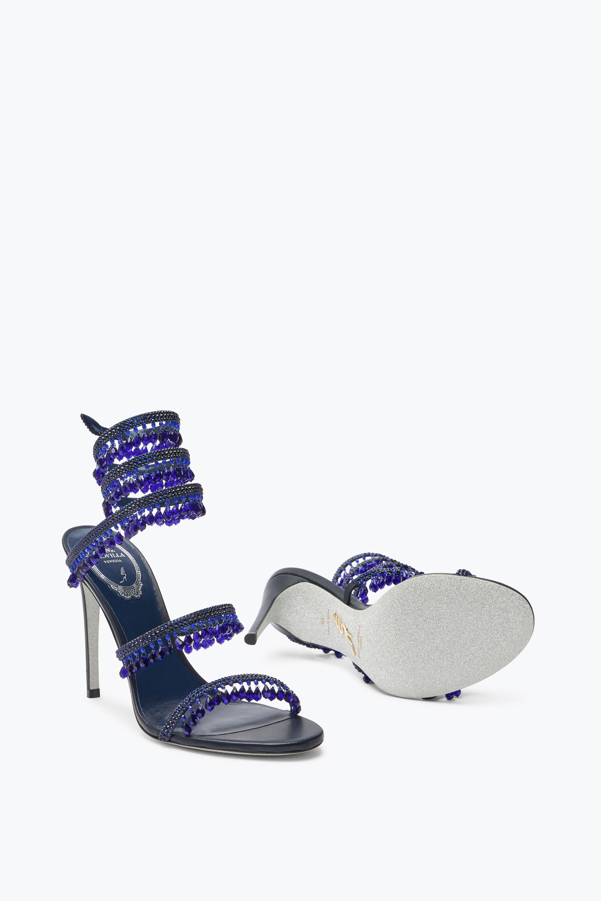 Rene Caovilla® Chandelier: sandals with crystals