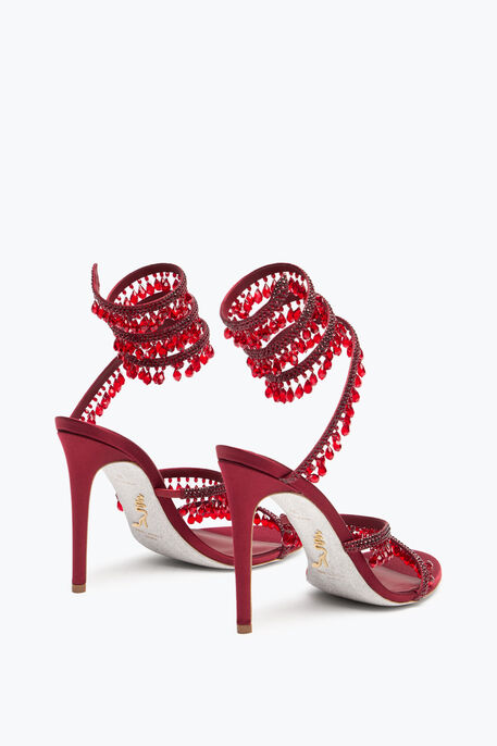 CHANDELIER BURGUNDY SANDAL 105