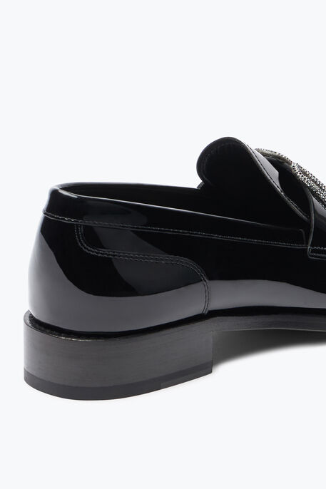 Morgana Black Patent Loafer With Crystals 20