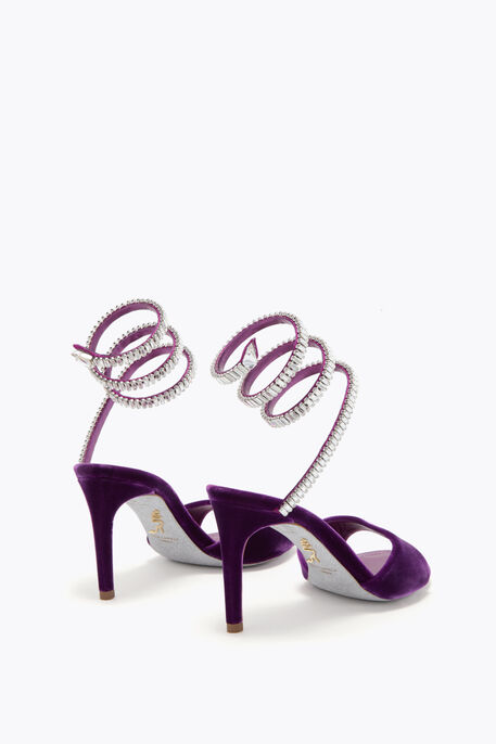 SPARK SANDAL IN PORPORA VELVET 80