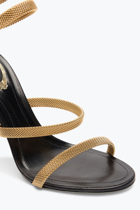 TRIGOLD CLEO BLACK-GOLD SANDAL 105