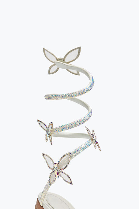 Butterflower Crystal Ivory Sandal 10 Butterflower Crystal Ivory Sandal 10