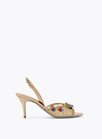 FLORA GOLD SANDAL 80