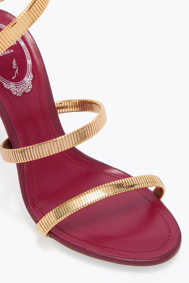 JUNIPER BURGUNDY AND GOLD SANDAL 105