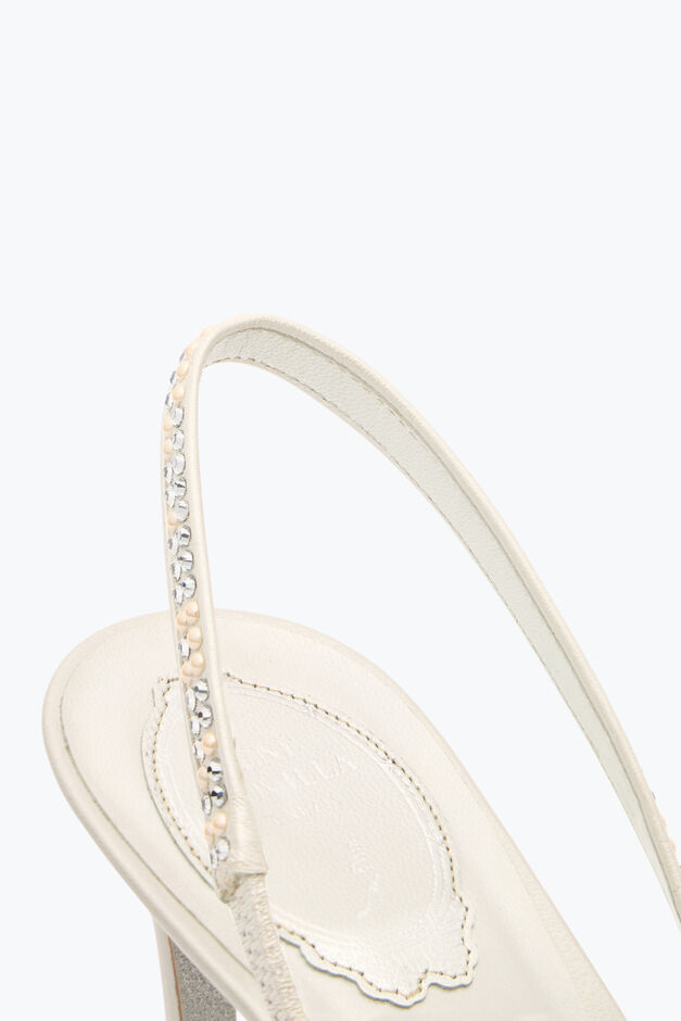 PEARL WHITE SLINGBACK 80 PEARL WHITE SLINGBACK 80