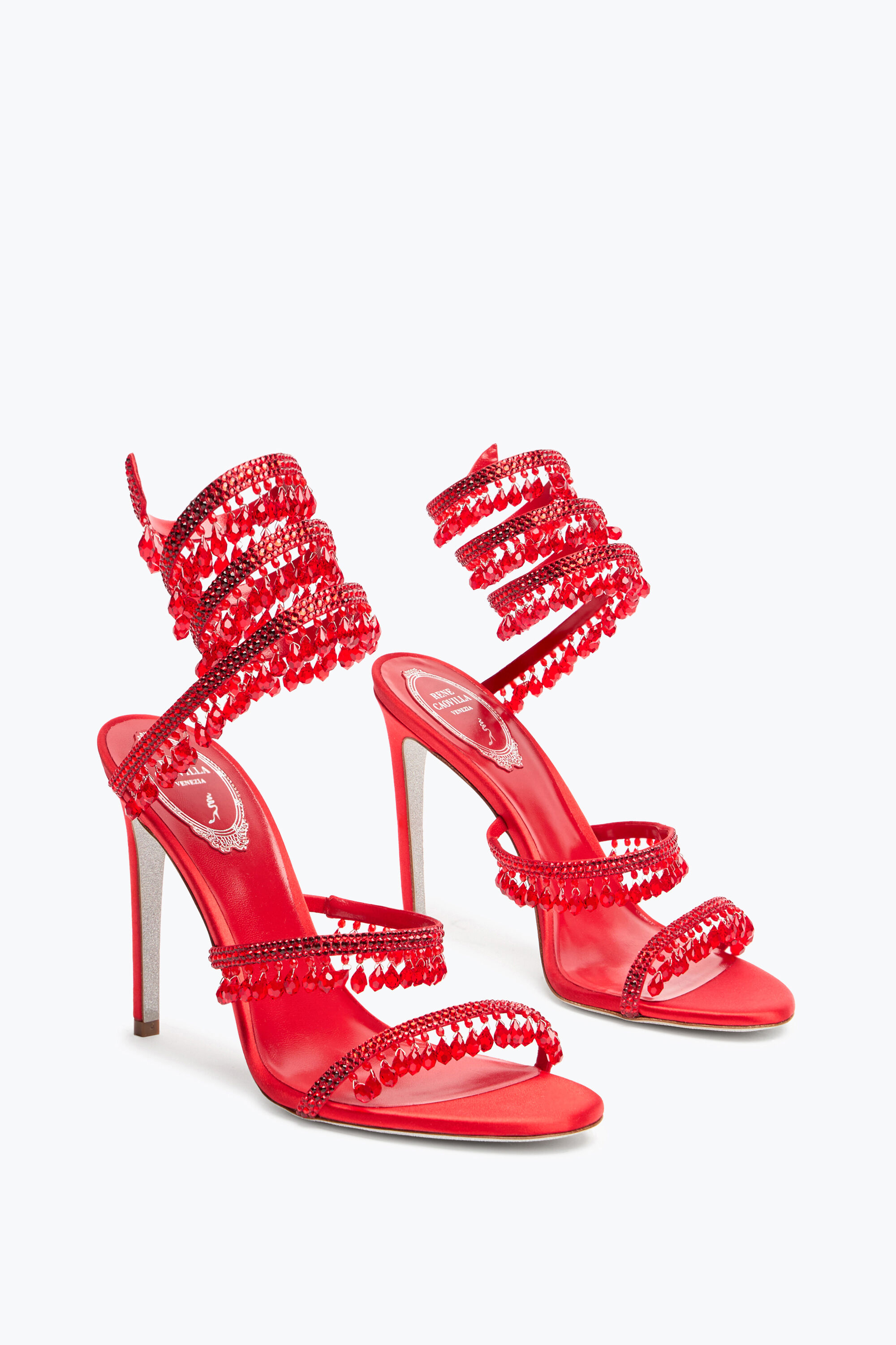 【関税込み】RENE CAOVILLA Cleo Chandelier' sandals Jeweled CLEO | Rene Caovilla®