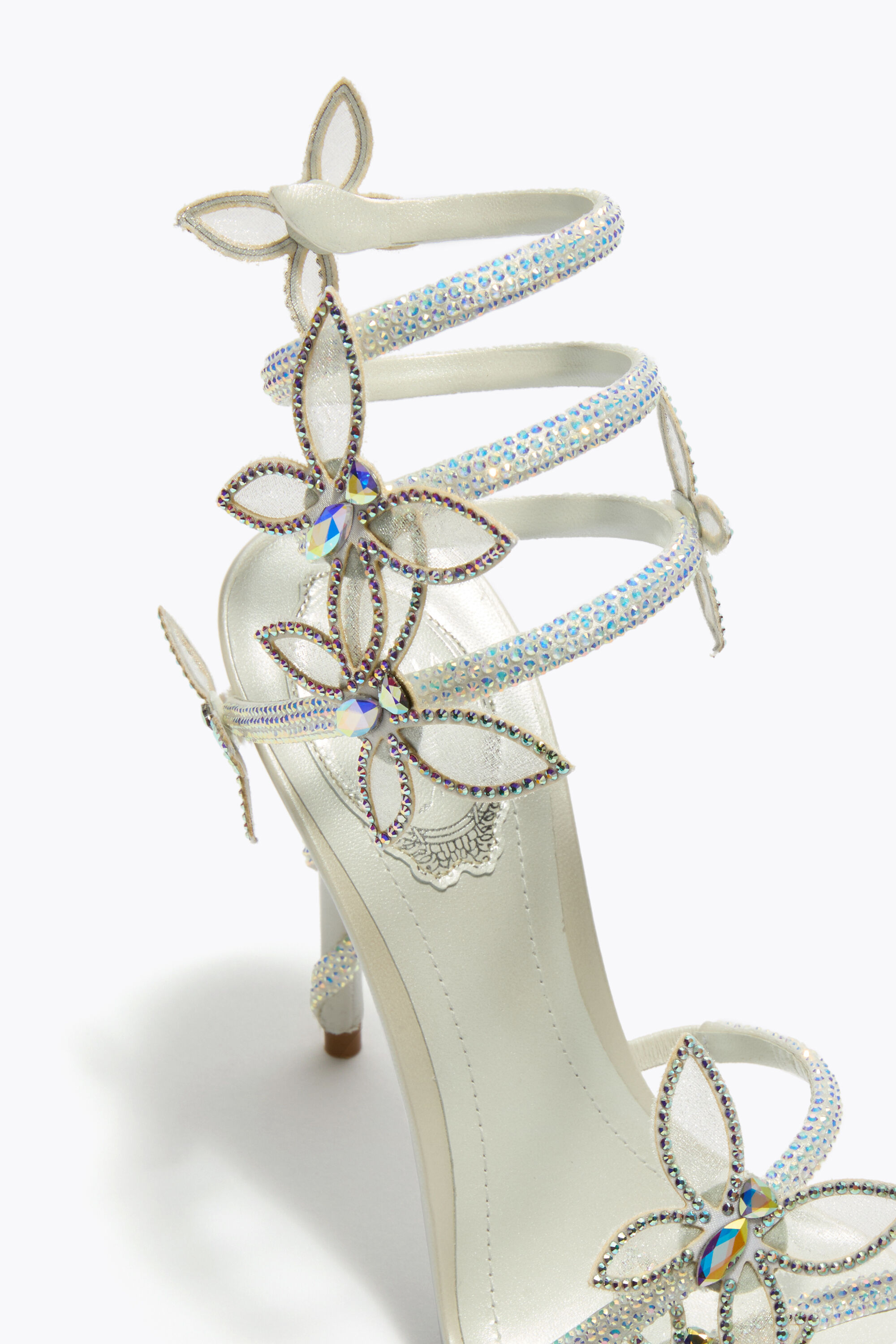 Jeweled sandals with crystals and gems | René Caovilla®