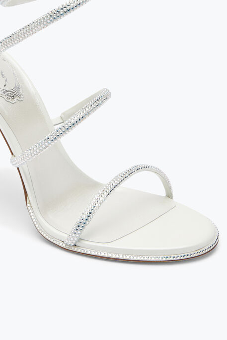 Cleo 105 Crystal Ivory Sandal