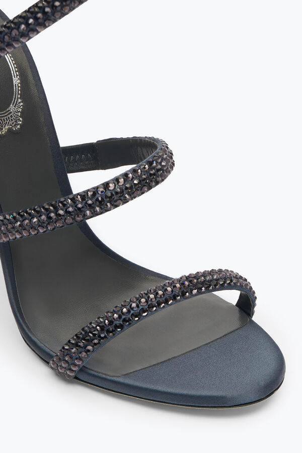 Cleo Dark Grey Sandal With Crystals 105