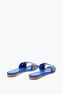 Daisy Electric Blue Slider Sandal 10