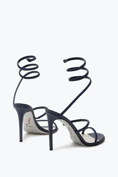 Cleo Crystal Midnight Blue Sandal 105 Cleo Crystal Midnight Blue Sandal 105