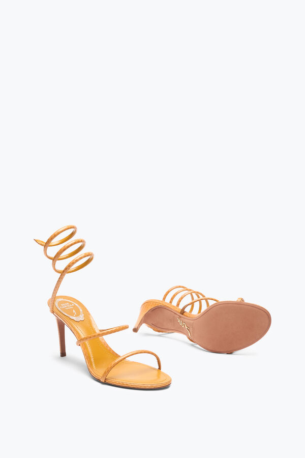 CLEO OCHRE AYERS LEATHER SANDAL 80