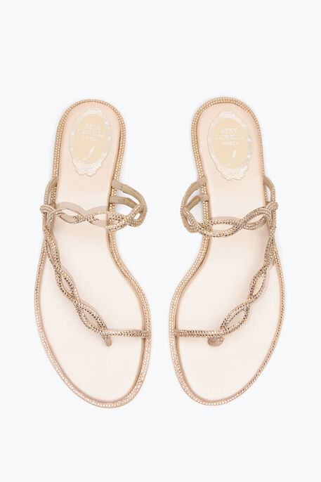 BRAID NUDE FLAT SANDAL 10 BRAID NUDE FLAT SANDAL 10