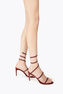 CLEO BORDEAUX SATIN/SIAM STRASS SANDAL