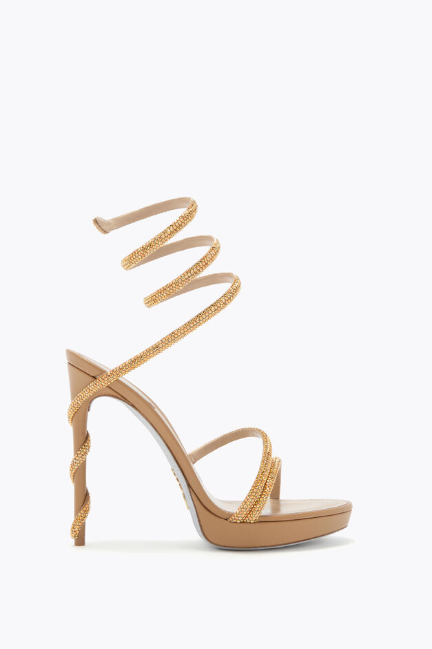 MARGOT HONEY PLATFORM SANDAL 120