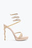 Margot Plateau Sandal With Gold And Silver Crystals 120
