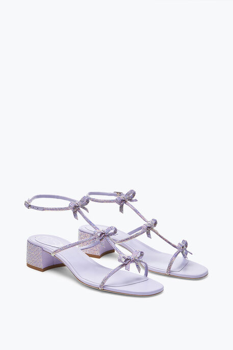 Caterina Lilac Sandal With Crystals 35 Caterina Lilac Sandal With Crystals 35