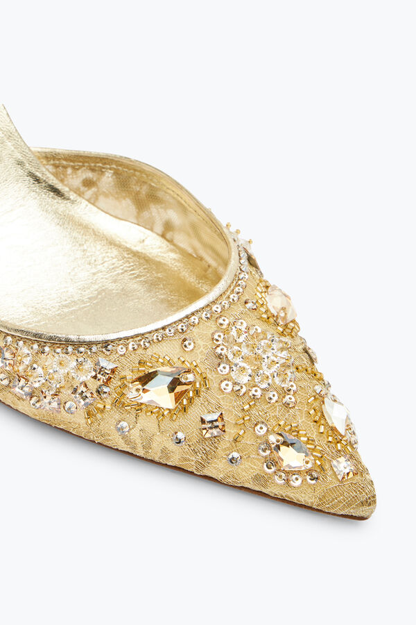 Aretha Gold Slingback 80