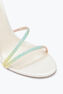 Margot Burano White Sandal With Degradé Crystals 105