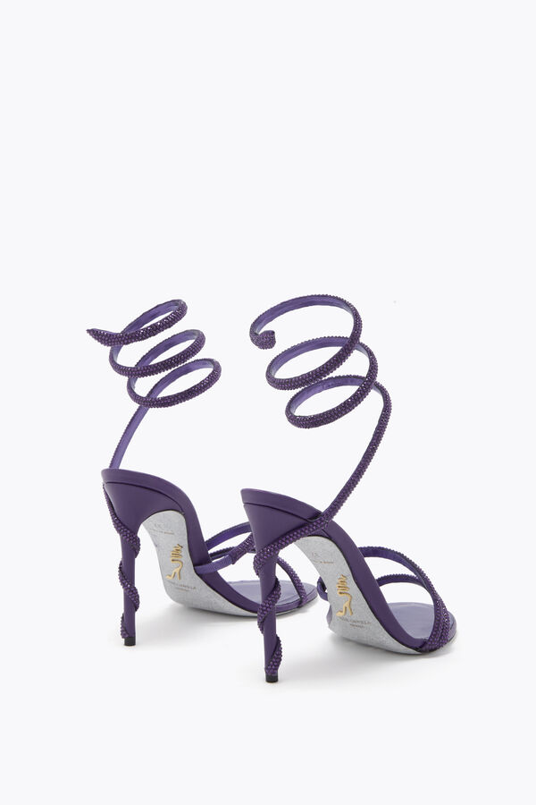 MARGOT VIOLET SATIN-LAMB/DEEP TANZANITE ST SANDAL