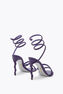 MARGOT VIOLET SATIN-LAMB/DEEP TANZANITE ST SANDAL