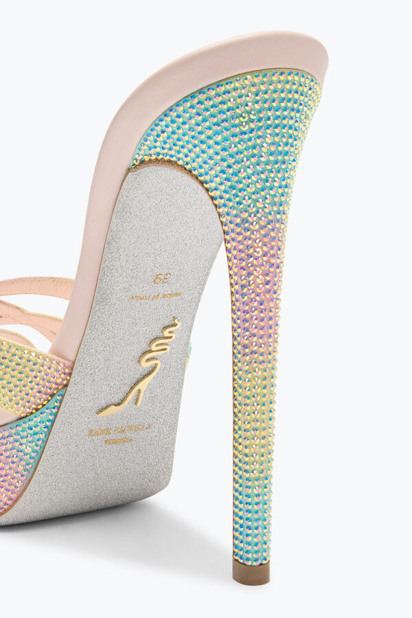 DANIA MULTICOLOR PLATFORM SLIDER SANDAL 130