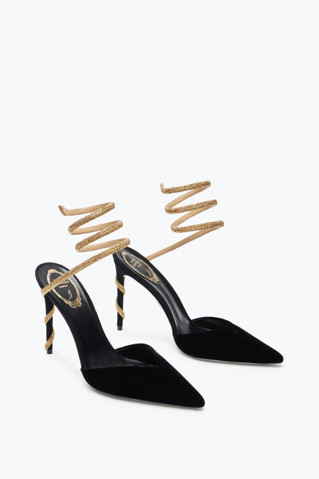 Margot Black And Gold Pump 105