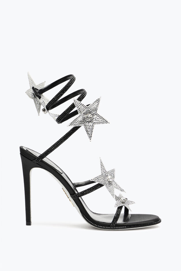 CLEO STAR BLACK & SILVER SANDAL 105