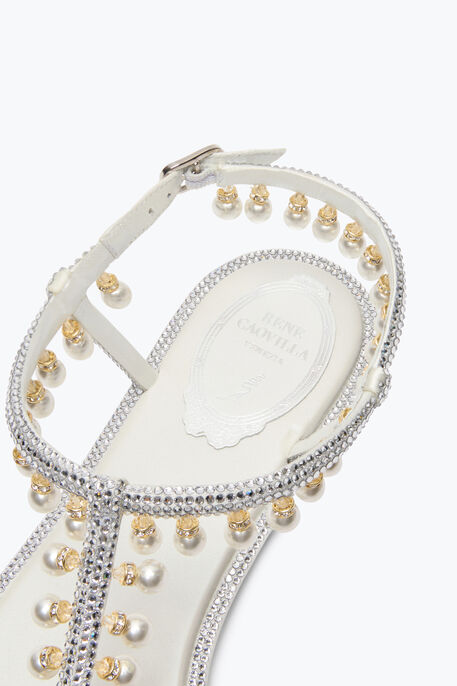 DIANA WHITE SANDAL WITH PEARLS 10