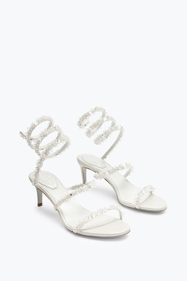 Cinderella White Sandal With Serpent 60