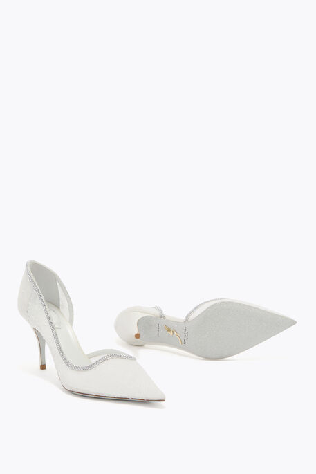 ONDA IVORY LACE PUMP 80