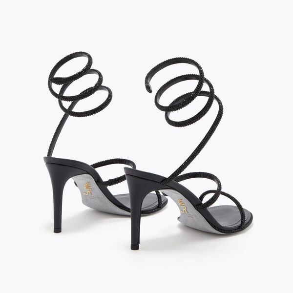 CLEO BLACK SANDAL 80